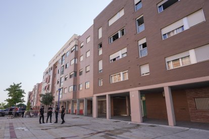 Edificio en el que la mujer fue encontrada muerta.