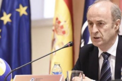 Agustín Martín, ex presidente de la Federación Española de Voleibol y gerente de la Territorial de Castilla y León.