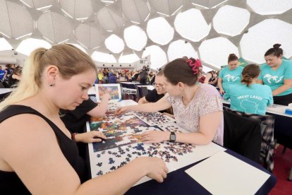 Final por equipos del Campeonato Mundial de Puzzles.