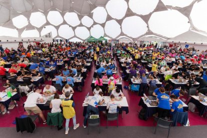 Final por equipos del Campeonato Mundial de Puzzles.