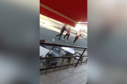 Imagen de la agresión en Peñafiel
