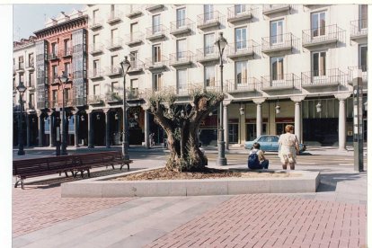 Imagen de la plaza Fuente Dorada y su entorno, dos meses después de su inauguración en 1998
