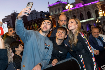 Ester Expósito, junto al público de la Seminci.