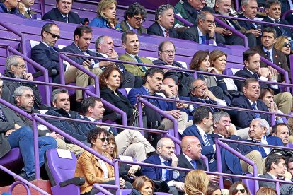 Imagen del palco con la presencia de SM El Rey en la final de Copa celebrada en Zorrilla en 2016.