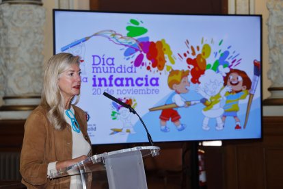 Irene Carvajal, teniente de alcalde del Ayuntamiento de Valladolid, durante la presentación de los actos.