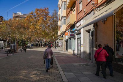 La calle Coso en la actualidad
