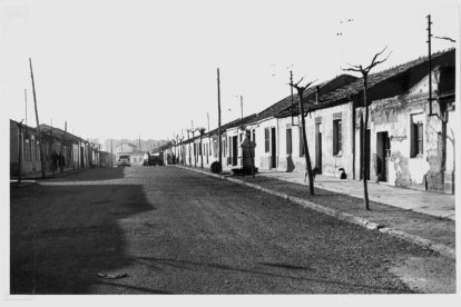 La calle Monegros en el año 1967.