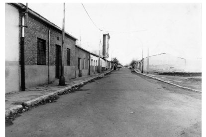La calle Monegros hacia los años 70.