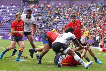 La selección española absoluta de rugby masculino se enfrenta a Fiyi en el estadio José Zorrilla de Valladolid.