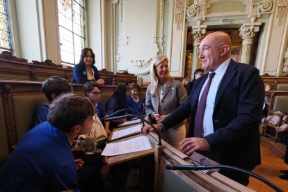 Pleno de la infancia en el Ayuntamiento de Valladolid.