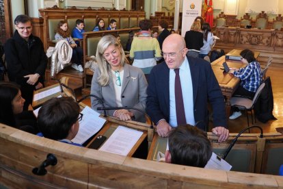 Pleno de la infancia en el Ayuntamiento de Valladolid.