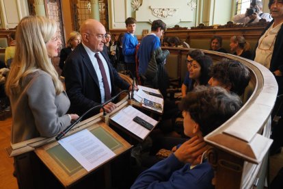 Pleno de la infancia en el Ayuntamiento de Valladolid.