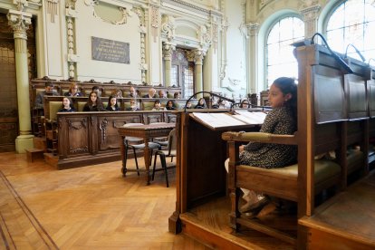 Pleno de la infancia en el Ayuntamiento de Valladolid.