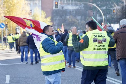 Los tractores recorren las calles de Valladolid
