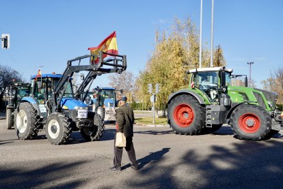 Los tractores recorren las calles de Valladolid