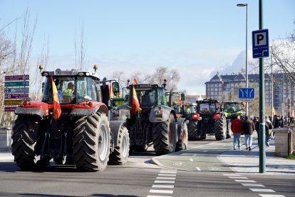 Los tractores recorren las calles de Valladolid