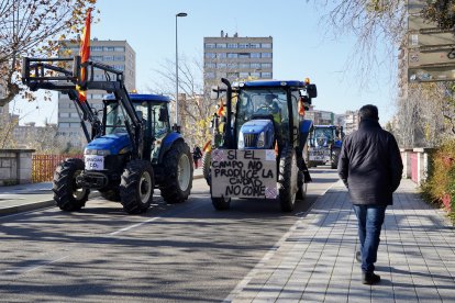 Los tractores recorren las calles de Valladolid