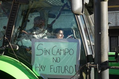 Los tractores recorren las calles de Valladolid