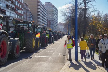 Los tractores recorren las calles de Valladolid