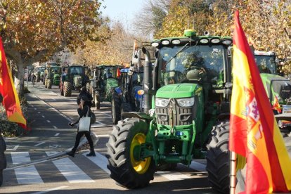 Los tractores recorren las calles de Valladolid