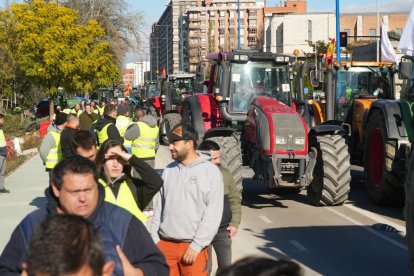 Los tractores recorren las calles de Valladolid