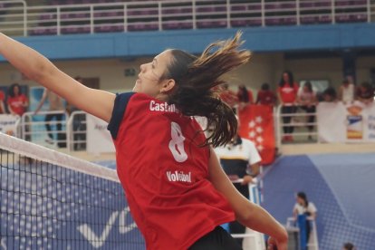 Alba Vicente Stepancikova con la selección de Castilla y León.