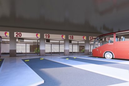 Recreación de la nueva estación de autobuses de Valladolid