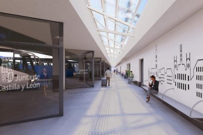 Recreación de la nueva estación de autobuses de Valladolid