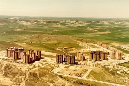 Parquesol visto desde arriba, en una fecha desconocida