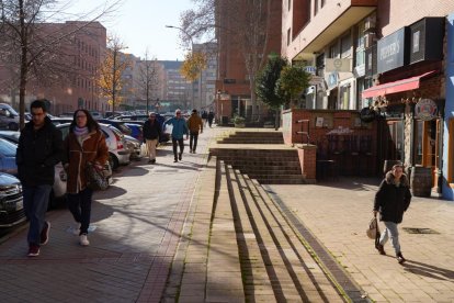 Calle Mateo Seoane Sobral en la actualidad.