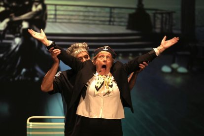 Imagen del ensayo de ayer en el Teatro Calderón