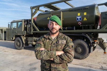 Agrupación de Apoyo Logístico nº 61 en la base 'El Empecinado' de Valladolid.