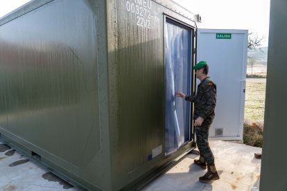 Agrupación de Apoyo Logístico nº 61 en la base 'El Empecinado' de Valladolid.