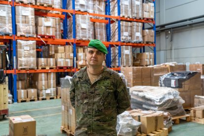 Agrupación de Apoyo Logístico nº 61 en la base 'El Empecinado' de Valladolid.