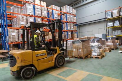 Agrupación de Apoyo Logístico nº 61 en la base 'El Empecinado' de Valladolid.