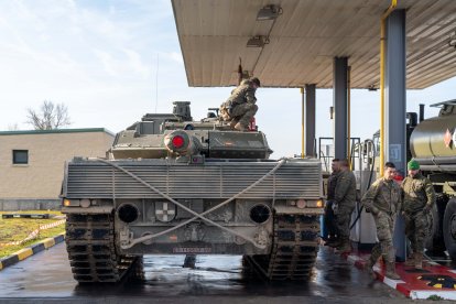 Agrupación de Apoyo Logístico nº 61 en la base 'El Empecinado' de Valladolid.