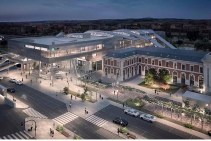 Proyecto de la nueva estación de tren de Valladolid descartado por Puente.