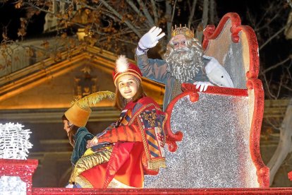 Melchor en la Cabalgata de Reyes en 2019