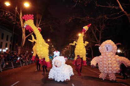 Carrozas en la Cabalgata de Reyes en 2020
