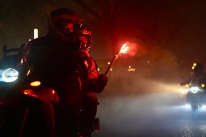 Desfile de Antorchas por el centro de Valladolid