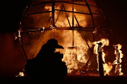 Quema de la falla de Pingüinos 2025