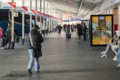 Calle San José, en la actualidad. Estación de autobuses.