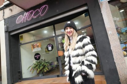 Silvia Pico, dueña de la tienda de CBC Choco, en el número 13.