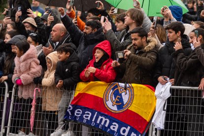 Llegada de los jugadores del Real Madrid al hotel de concentración en Valladolid