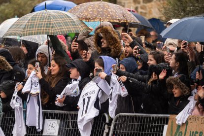 Llegada de los jugadores del Real Madrid al hotel de concentración en Valladolid