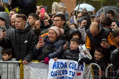 Llegada de los jugadores del Real Madrid al hotel de concentración en Valladolid