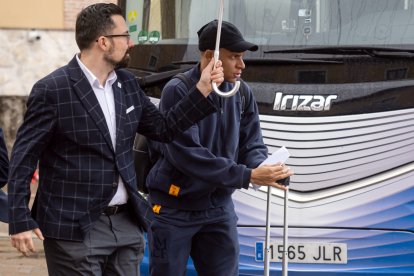 Llegada de los jugadores del Real Madrid al hotel de concentración en Valladolid