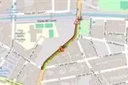 Carril bici Paseo Juan Carlos I.