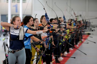 Un momento de uno de los Campeonatos de España de tiro con Arco en la Feria de Valladolid.