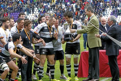 Imagen de archivo de la final de Copa del Rey de rugby celebrada en Zorrilla con la presencia de SM El Rey.